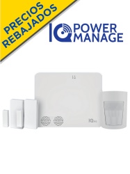 QOLSYS QLS2480014 QOLSYS IQ4NS POWER MANAGE PACK - Paquete que contiene Sistema de Alarma IQ4 NS autocontenido sin pantalla 1 sensor PIR inalambrico PGP9914 y 2 sensores magneticos inalambricos PG930