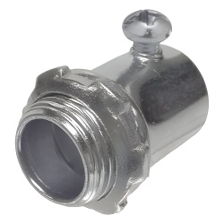 RACO HUB-2008 Conector de 2" (50.8 mm) para Pared Delgada con Tornillo.