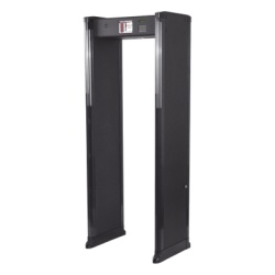 RANGER SECURITY DETECTORS INTELL-26-ZIR-W Arco Detector de Metales de 6 Zonas para Intemperie con Anclaje para Fijarse al Piso. Incluye Sensor IR para evitar falsas Alarmas / Certificado por la Admini
