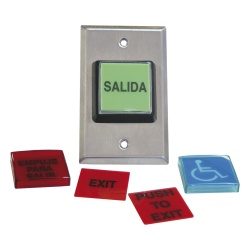 RCI - DORMAKABA 972LESMO Boton de Salida / MULTIPLES Placas/ Luz LED /2 Anos Garantia