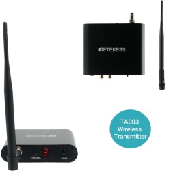 RETEKESS TA003 Transmisor Inalambrico Silent Disco / Sonido HiFi de Alta Fidelidad / Entrada de Microfono y RCA / Bateria 1000 mAh / Alcance 300 m (984 ft) / Portatil y Duradero - Img 5
