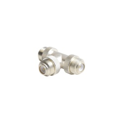 RF INDUSTRIES LTD PT-4000-027 Adaptador triple UNIDAPT Macho en T. Plata / Oro / Teflon.