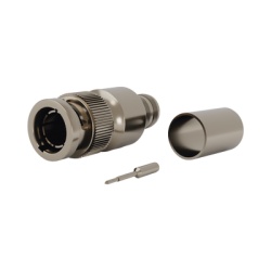 RF INDUSTRIES LTD RFB-1707-R1 Conector BNC Macho en 75 Ohm Anillo Plegable para Cable RG-11/U Grupo R1 Niquel/ Oro/ Teflon.