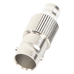 RF INDUSTRIES LTD RFB-1724-Q Conector BNC Hembra de 75 Ohm Anillo Plegable para Cable RG-6/U Niquel/ Oro/ Teflon.