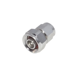 RF INDUSTRIES LTD RFD-43M-NM Adaptador en Linea de Conector 4.3-10 Macho a N Macho Bronce Blanco/ Plata/ Teflon.