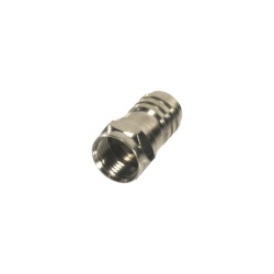 RF INDUSTRIES LTD RFF-1402-D Conector F Macho Plegable para Cable Coaxial RG-59/U Niquel / Niquel /Polietileno.