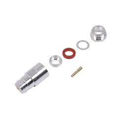 RF INDUSTRIES LTD RFN-1024-1SI Conector N Hembra de Rosca para LMR-400 9913 7810A 8214 CNT-400 RG8/U-SYS R-FLASH-1113 Plata/ Oro/ Teflon.