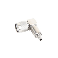 RF INDUSTRIES LTD RFT-1218 Conector TNC Macho en Angulo Recto para Cable RG-58/U LMR-195 Niquel/ Oro/ Teflon.a??
