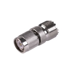 RF INDUSTRIES LTD RFT-1235 Adaptador en Linea de Conector TNC Macho a Conector UHF Hembra (SO-239) Niquel/ Oro/ Teflon.
