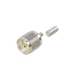 RF INDUSTRIES LTD RFU-505-ST Conector UHF Macho (PL-259) de anillo plegable para cables RG-58/U RG-142/U.