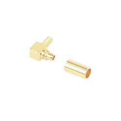 RF INDUSTRIES LTD RMX-9010-1B Conector MMCX Macho en A/R de Anillo Plegable para RG-174/U BELDEN 8216 Oro/ Oro/ Teflon.