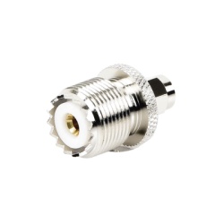 RF INDUSTRIES LTD RSA-3457 Adaptador en Linea de Conector SMA Macho a UHF Hembra (SO-239) Niquel/ Oro/ Teflon.