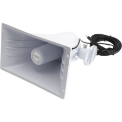 RITRON LMHORNPHONO Bocina Corneta Voceo / 40 W / 8 Ohms / 95 dB a 15 m (49.2 ft) / RCA / 7.6 m (25 ft) / Intemperie