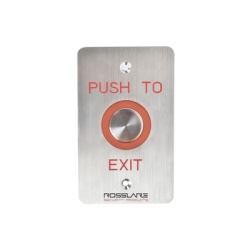 ROSSLARE SECURITY PRODUCTS EX-06E-0 Boton de salida Piezo-electrico/ con temporizador / color de LED configurable/ IP65.