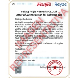 RUIJIE RG-CF10S-UTP-LIS-1Y Licencia de Seguridad All-in-One / 8 Funciones Avanzadas / IPS + AV + WAF + IA / 1 Ano / Firewall RG-CF10S