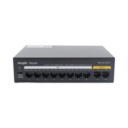 RUIJIE RG-ES110F-P Switch PoE+ no Administrable Hasta 110 Watts 8 puertos PoE+ y 2 Uplinks 10/100