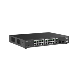RUIJIE RG-ES220GS-P Switch L2 Administrable PoE con 16 puertos Gigabit PoE 802.3af/at + 2 SFP para fibra 1Gb gestion gratuita desde la nube 240w