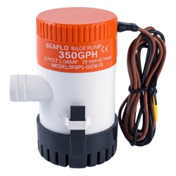 SEAFLO SFBP1-G35-01 Bomba de Achique Sumergible SEAFLO SFBP1-G35-01 / 350 GPH (1 325 LPH) / 12V CD / No Automatica / Proteccion Anti-Aire / Sellos Hermeticos / Cableado Marino / Base de Filtro Removib