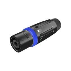 SEETRONIC SLDM4-B Speakon Conector de cable macho de 4 polos carcasa negra cable AWG10 30A