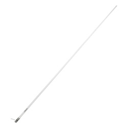 SHAKESPEARE 5101 Antena Marina VHF de Fibra de Vidrio / Para Uso en Embarcaciones / Ganancia de 6 dB / 50 Watts / Base de Acero Inoxidable