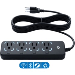 SHELLY SHELLYSTRIP4USGEN4 Regleta Inteligente / 4 Tomas Individuales / Wi-Fi Bluetooth Zigbee Matter / Medición Individual / 3680 W / 12 A por Toma / IP20