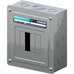 SIEMENS D4L2125S Centro de carga monofasico para sobreponer. 1 Fase 3 Hilos para interruptores QD de 4 polos 120/240vca Barras de aluminio 125 Amp Nema 1.
