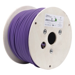 SIEMON 9A6L4-A5 Bobina de Cable Blindado F/UTP de 4 Pares Z-MAX Cat6A Soporte de Aplicaciones 10GBase-T LS0H (Libre de Gases Toxicos) Color Violeta 305 Metros (1000 Pies)