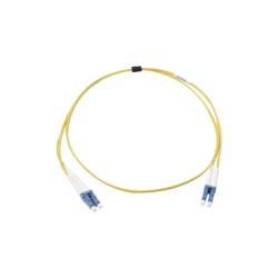 SIEMON FJ2-LCULCUL-05 Jumper de Fibra Optica Monomodo (OS2) XGLO Riser LC/UPC-LC/UPC Duplex OFNR Color Amarillo 5 Metros (16.40 Pies)