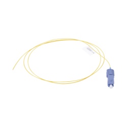 SIEMON FP1B-SCUL-01 Pigtail de Fibra Optica SC/UPC Simplex Monomodo OS1/OS2 XGLO OFNR Color Amarillo 1 Metro (3.28 Pies)