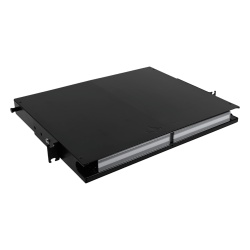 SIEMON LVE-1U-MD-T01A Distribuidor de Fibra Optica de Alta Densidad LigthVerse *Plus* Para Rack de 19 Pulgadas Acepta 4 Placas Plug and Play Hasta 96 Fibras 1 UR