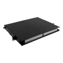 SIEMON LVE-1U-MD-T01A Distribuidor de Fibra Optica de Alta Densidad LigthVerse *Plus* Para Rack de 19 Pulgadas Acepta 4 Placas Plug and Play Hasta 96 Fibras 1 UR