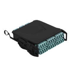 SIEMON LVM24EFLSV-BLUA Modulo Plug & Play LightVerse Hasta 24 Fibras Base 8 Hembra Shuttered LC/UPC para Fibra Multimodo OM4 UL Loss