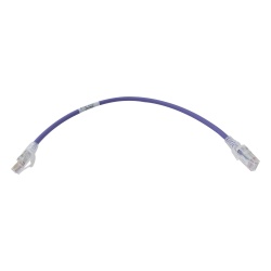 SIEMON MC6-01-08 Patch Cord MC6 Modular Cat6 UTP CM/LS0H 0.3 Metros (1 Pie) Color Violeta
