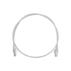 SIEMON MC6-03-0228 Patch Cord MC6 Modular Cat6 UTP CM/LS0H 0.91 Metros (3 Pies) Color Blanco Diametro Reducido (28AWG)