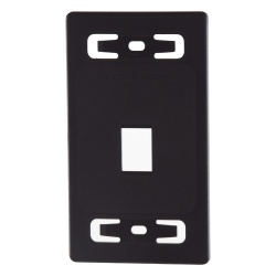 SIEMON MX-FP-S-01-01 Placa de Pared Modular MAX de 1 Salida Color Negro