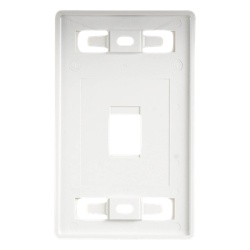 SIEMON MX-FP-S-01-02B Placa de Pared Modular MAX de 1 Salida Color Blanco Version Bulk (Sin Empaque Individual) - Img 2