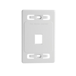 SIEMON MX-FP-S-01-02B Placa de Pared Modular MAX de 1 Salida Color Blanco Version Bulk (Sin Empaque Individual)
