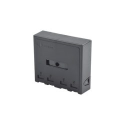SIEMON MX-SM4-01-D Caja de Montaje Superficial Acepta 4 Modulos MAX Con Puerta Protectora Color Negro