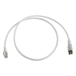 SIEMON T4A-S01M-B02L Patch Cord TERA Cat6A 1/10G Ethernet de 4 Pares y Conector Modular LS0H Color Marfil 1 Metro (3.28 Pies)