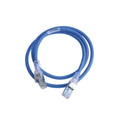 SIEMON ZM6A-S03-06B Patch Cord Z-MAX Cat6A S/FTP CM/LS0H 0.91 Metros (3 Pies) Color Azul Version Bulk (Sin Empaque Individual)