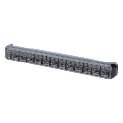 SIGNALPRO SP88RRBW Luz Auxiliar de 45 LED Top Rojo Tricolor Rojo/Azul/Blanco 11.42" Lente Transparente SAE