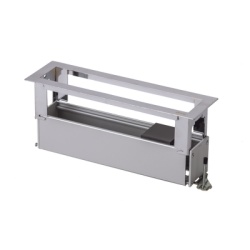 SIMON SM-CEP-4M Caja Para Instalacion en Escritorio para Voz Datos o Contactos Electricos / Capacidad para 4 Modulos / Salida de Cables Posterior / Los Modulos se Adquieren Aparte / (KFC134/14CY)