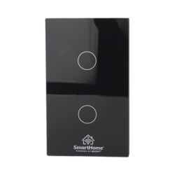 SMARTHOME BY EPCOM SHS212Z (ZigBee) Apagador switch inalambrico ZigBee control de 2 regresos de carga 110V
