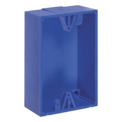 STI KIT-71100A-B Caja trasera de montaje color azul para estaciones de parada STOPPER