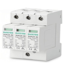 SUNTREE SUP1H40/480VAC/3P Supresor de Picos Transitorios de Voltaje Disenado Para Sistemas Fotovoltaicos Uso en Corriente Alterna 440 Vca 3 Polos.