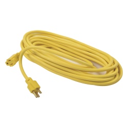 SURTEK SYS-136173 Extension electrica de uso rudo aterrizada 10 metros / 127 V CA 10 A Maximo / Color Amarillo.