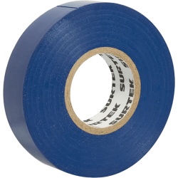 SURTEK SYS-138010 Cinta para aislar color Azul de 19 mm x 18 metros / Fabricada en PVC / Adhesivo acrílico.