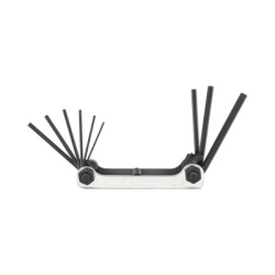 Syscom 116134 Juego de 9 Llaves Allen 0.050" 1/16" 5/64" 3/32" 7/64" 1/8" 9/64" 5/32" y 3/16"