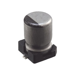 Syscom 1189-2455-1-ND Capacitor Electrolitico de Aluminio tipo SMD de 10uF 35V 20% 5 x 6.1 mm.