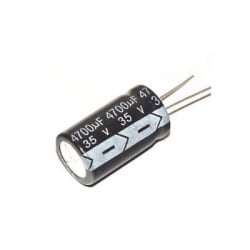 Syscom 4700M0035V Capacitor Electrolitico de Aluminio Radial de 4700 ÂµFd 35 Vcc 105 Â°C 18 x 36 mm.